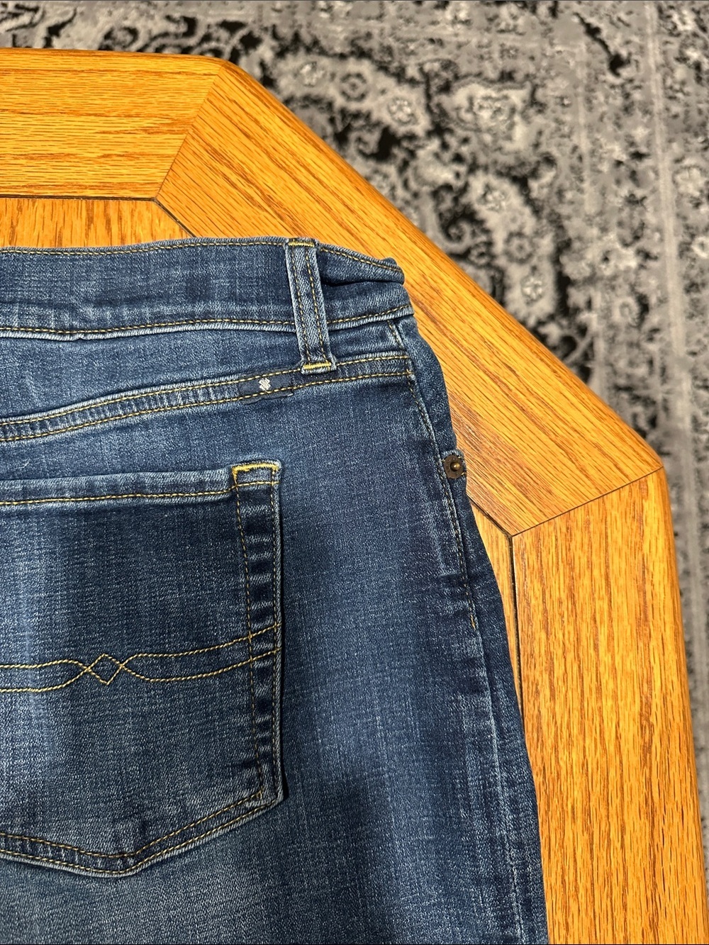 *LUCKY BRAND* Plus Dark Blue Denim The Bermuda Shorts Size 14 - Picture 4 of 5